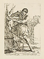 The Lamb Butcher, from Di Bologna l'Arti per via D'An.ibal' Ca.rac, plate 20, Giuseppe Maria Mitelli  Italian, Etching; first state of three (Bertarelli)