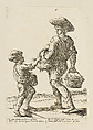 Fruit Seller, from Di Bologna l'Arti per via D'An.ibal' Ca.rac, plate 22, Giuseppe Maria Mitelli  Italian, Etching; first state of three (Bertarelli)