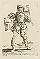 Water Carrier, from Di Bologna l'Arti per via D'An.ibal' Ca.rac, plate 23, Giuseppe Maria Mitelli  Italian, Etching; first state of three (Bertarelli)