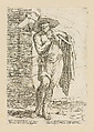 Woodcutter, from Di Bologna l'Arti per via D'An.ibal' Ca.rac, plate 29, Giuseppe Maria Mitelli  Italian, Etching; first state of three (Bertarelli)