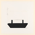 Boat/Table, March 20, 1979; from the portfolio Water Under the Bridge, Donald Sultan  American, Aquatint, etching, soft-ground etching and drypoint printed in black, gray, and oxidized white from two plates