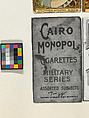 Facsimile of Verso to Promote Tolstoi Cigarettes, from the Military series (T80) issued by the American Tobacco Company, Issued by American Tobacco Company, Commercial color lithograph