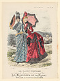 The Latest Fashions, Expressly Designed and Prepared for Le Moniteur de la Mode, A. Bodin  French, Hand-colored wood engraving