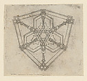 Elevation of a Gothic Pinnacle with a Hexagonal Plan, Wenzel von Olmutz (German, Moravian, active ca. 1481–1500), Engraving