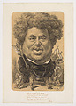 Portrait of Alexandre Dumas, Etienne Carjat  French, Charcoal and white chalk