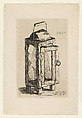 Lantern dedicated to Arsène Alexandre, Henri Guérard French, Etching; first state of two
