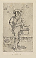 Plate 4: Tripe vendor, Simon Guillain II  French, Etching