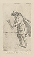 Plate 32: Burlap and linen carder, Simon Guillain II  French, Etching