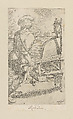 Plate 42: Knife grinder, Simon Guillain II  French, Etching