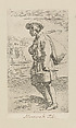 Plate 51: Linen cloth / dry goods vendor, Simon Guillain II  French, Etching