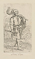 Plate 56: Wood chopper, Simon Guillain II French, Etching