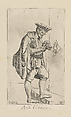 Plate 68: Server of summons, Simon Guillain II French, Etching