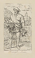 Plate 74: Vendor of lemons and melons, Simon Guillain II  French, Etching