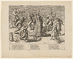 The Dance of the World, Attributed to Pieter Baltens (Netherlandish, Antwerp 1526/27–1584 Antwerp), Engraving; second state of two