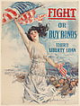 Fight or Buy Bonds, Howard Chandler Christy  American, Commercial color lithograph