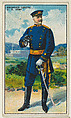 U.S. Army Brigadier General, from the "Military Series" (T81a), issued by Recruit Little Cigars, Recruit Little Cigars  American, Commercial color lithograph