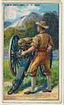 U.S. Army Field Artillery, from the "Military Series" (T81a), issued by Recruit Little Cigars, Recruit Little Cigars  American, Commercial color lithograph