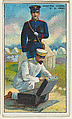 U.S. Army Hospital Corps, from the "Military Series" (T81a), issued by Recruit Little Cigars, Recruit Little Cigars  American, Commercial color lithograph