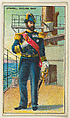 English Navy Admiral, from the "Military Series" (T81a), issued by Recruit Little Cigars, Recruit Little Cigars  American, Commercial color lithograph