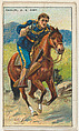U.S. Army Cavalry, from the "Military Series" (T81b), issued by Recruit Little Cigars, Recruit Little Cigars  American, Commercial color lithograph