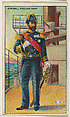 Enlgish Navy Admiral, from the "Military Series" (T81b), issued by Recruit Little Cigars, Recruit Little Cigars  American, Commercial color lithograph