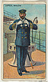 English Navy Captain, from the "Military Series" (T81b), issued by Recruit Little Cigars, Recruit Little Cigars  American, Commercial color lithograph
