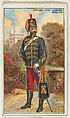 English Army Officers, 11th Hussars, from the "Military Series" (T81b), issued by Recruit Little Cigars, Recruit Little Cigars  American, Commercial color lithograph