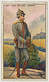 German Lieutenant, Field Artillery, from the "Military Series" (T81b), issued by Recruit Little Cigars, Recruit Little Cigars  American, Commercial color lithograph
