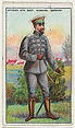 German Officer, 6th Reg. Hussars, from the "Military Series" (T81b), issued by Recruit Little Cigars, Recruit Little Cigars  American, Commercial color lithograph
