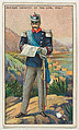 Italian Officer Infrantry of the Line, from the "Military Series" (T81b), issued by Recruit Little Cigars, Recruit Little Cigars  American, Commercial color lithograph