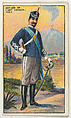 Italian Officer of Light Cavalry, from the "Military Series" (T81b), issued by Recruit Little Cigars, Recruit Little Cigars  American, Commercial color lithograph