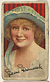 Bessie Barriscale, from the "Movie Stars" series (T82), issued with Recruit Little Cigars, Athletic Little Cigars, and Coupon Cigarettes by Liggett & Myers Tobacco Company, Liggett & Myers Tobacco Company American, Commercial color lithograph