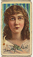 Dorothy Gish, from the "Movie Stars" series (T82), issued with Recruit Little Cigars, Athletic Little Cigars, and Coupon Cigarettes by Liggett & Myers Tobacco Company, Liggett & Myers Tobacco Company American, Commercial color lithograph