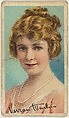 Vivian Martin, from the "Movie Stars" series (T82), issued with Recruit Little Cigars, Athletic Little Cigars, and Coupon Cigarettes by Liggett & Myers Tobacco Company, Liggett & Myers Tobacco Company American, Commercial color lithograph