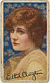 Ethel Clayton, from the "Movie Stars" series (T82), issued with Recruit Little Cigars, Athletic Little Cigars, and Coupon Cigarettes by Liggett & Myers Tobacco Company, Liggett & Myers Tobacco Company American, Commercial color lithograph