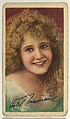 Violet Mersereau, from the "Movie Stars" series (T82), issued with Recruit Little Cigars, Athletic Little Cigars, and Coupon Cigarettes by Liggett & Myers Tobacco Company, Liggett & Myers Tobacco Company American, Commercial color lithograph