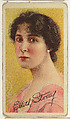Edith Storey, from the "Movie Stars" series (T82), issued with Recruit Little Cigars, Athletic Little Cigars, and Coupon Cigarettes by Liggett & Myers Tobacco Company, Liggett & Myers Tobacco Company American, Commercial color lithograph