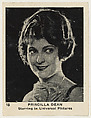 Priscilla Dean, Starring in Universal Pictures, from the "Movie Stars" series (T83), issued with Egyptian Prettiest Cigarettes by Schinasi Brothers Tobacco Company, Schinasi Brothers Tobacco Company  American, Commercial photolithograph