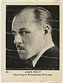 Jack Holt, Starring in Paramount Pictures, from the "Movie Stars" series (T83), issued with Egyptian Prettiest Cigarettes by Schinasi Brothers Tobacco Company, Schinasi Brothers Tobacco Company  American, Commercial photolithograph