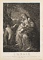 The Virgin suckling the infant Christ, the young Saint John the Baptist standing at left, after Reni, Mauro Gandolfi (Italian, Bologna 1764–1834 Bologna), Engraving