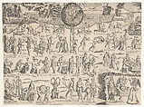 The Cage of Fools (La gabbia de' matti), Sebastiano di Re (Italian, active Rome, 1557–63), Engraving