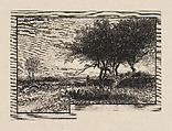 On the Edge of the Orchard, Francis Scott King  American, Engraving