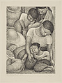 El sueño (the Dream), Diego Rivera Mexican, Lithograph