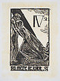 Sa Mère Le Joint (His mother joins him), plate 4 from "Chemin de Croix" (Stations of the Cross), Jean Charlot  French, Woodcut