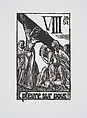 Il Pleure sur Nous (He weeps for us), plate 8 from "Chemin de Croix" (Stations of the Cross), Jean Charlot  French, Woodcut