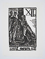 Il Meurt (He dies), plate 12 from "Chemin de Croix" (Stations of the Cross), Jean Charlot  French, Woodcut
