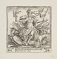 Title piece for the series 'Capricci e habiti militari', Filippo Liagno  Italian, Etching