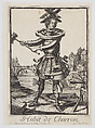 Wheelwright (cartwright) composed of the tools of his trade(Costumes Grotesques), Nicolas de Larmessin II  French, Etching and engraving