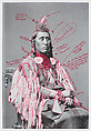 Déaxitchish / Pretty Eagle from 1880 Crow Peace Delegation, Wendy Red Star American, Inkjet print of artist-manipulated digitally reproduced photograph