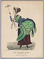 The Grecian Bend–Fifth Avenue Style, Thomas B. Worth  American, Hand-colored lithograph